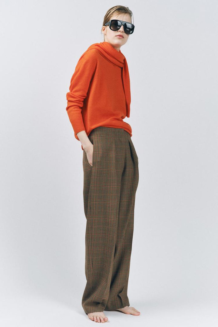 ZARA PLAID PANTS WITH DARTS ZW COLLECTION
