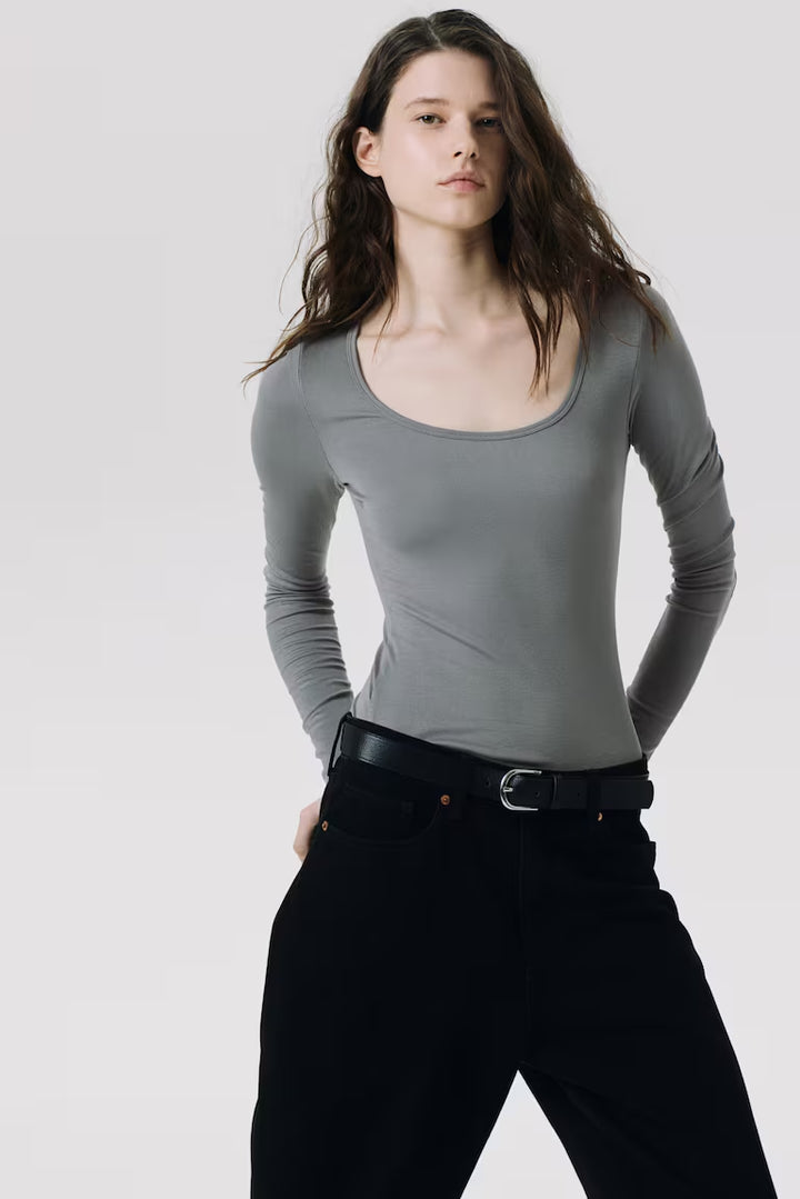 H&M RIBBED TOP