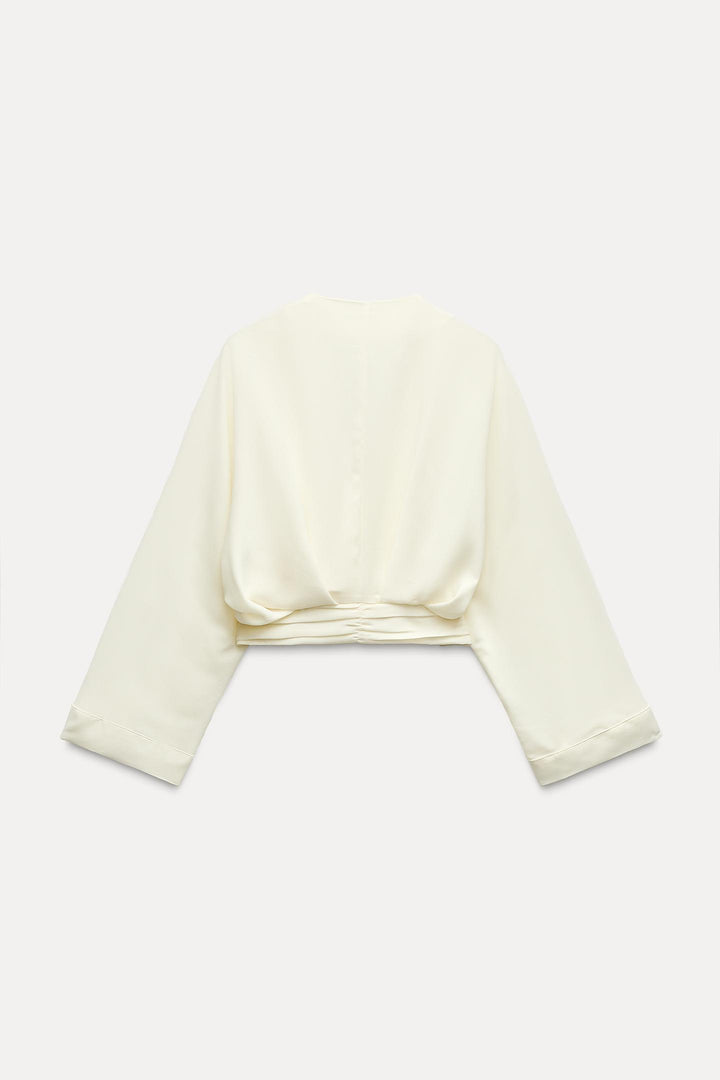 ZARA CROPPED SASH TOP