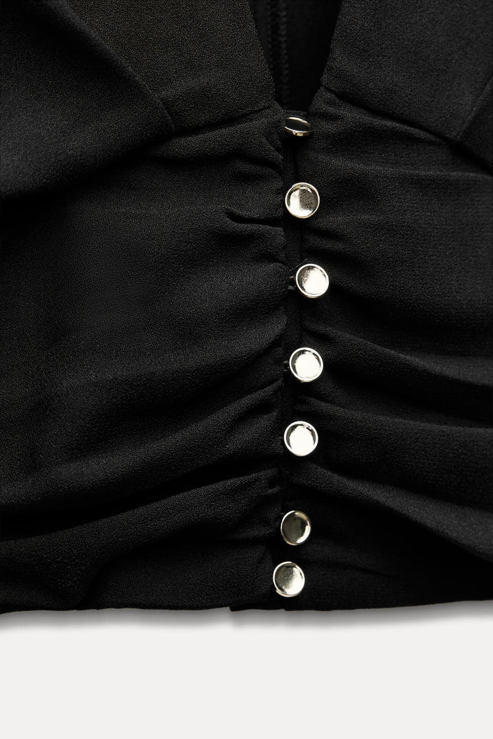 ZARA CROPPED SASH TOP