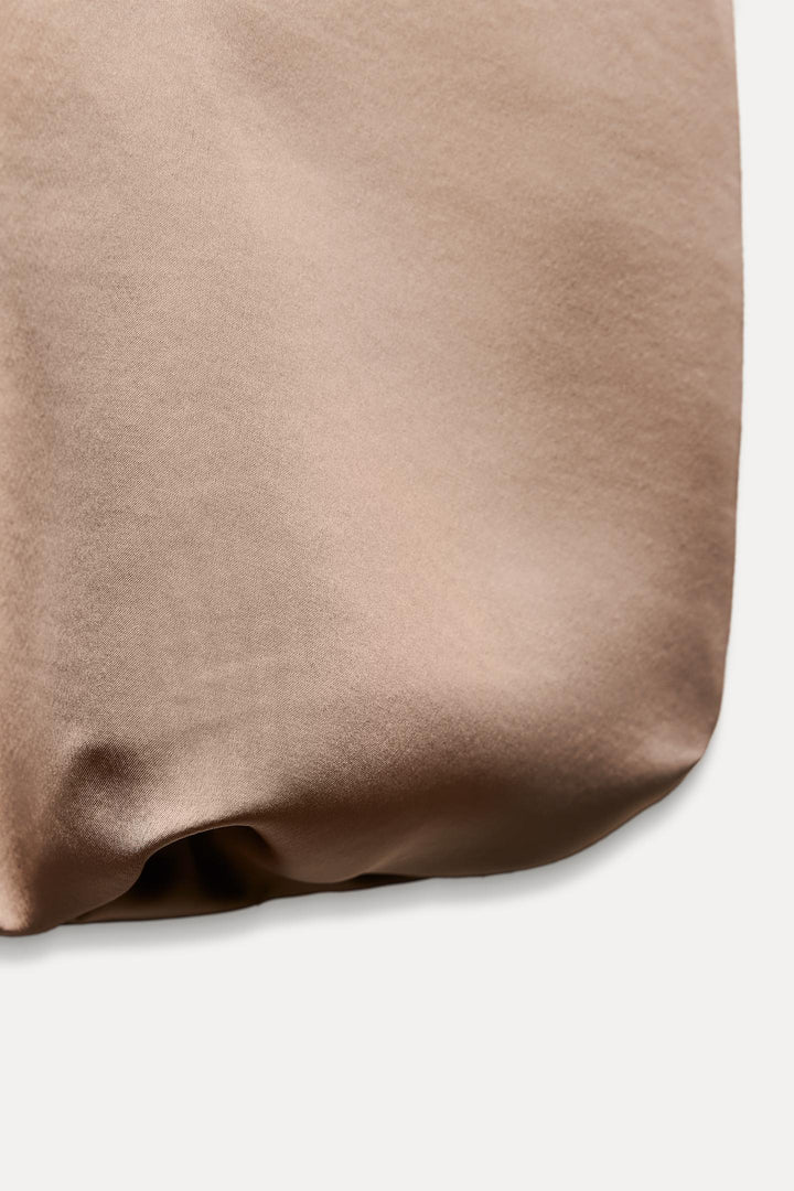 ZARA SATIN BALLOON TOP