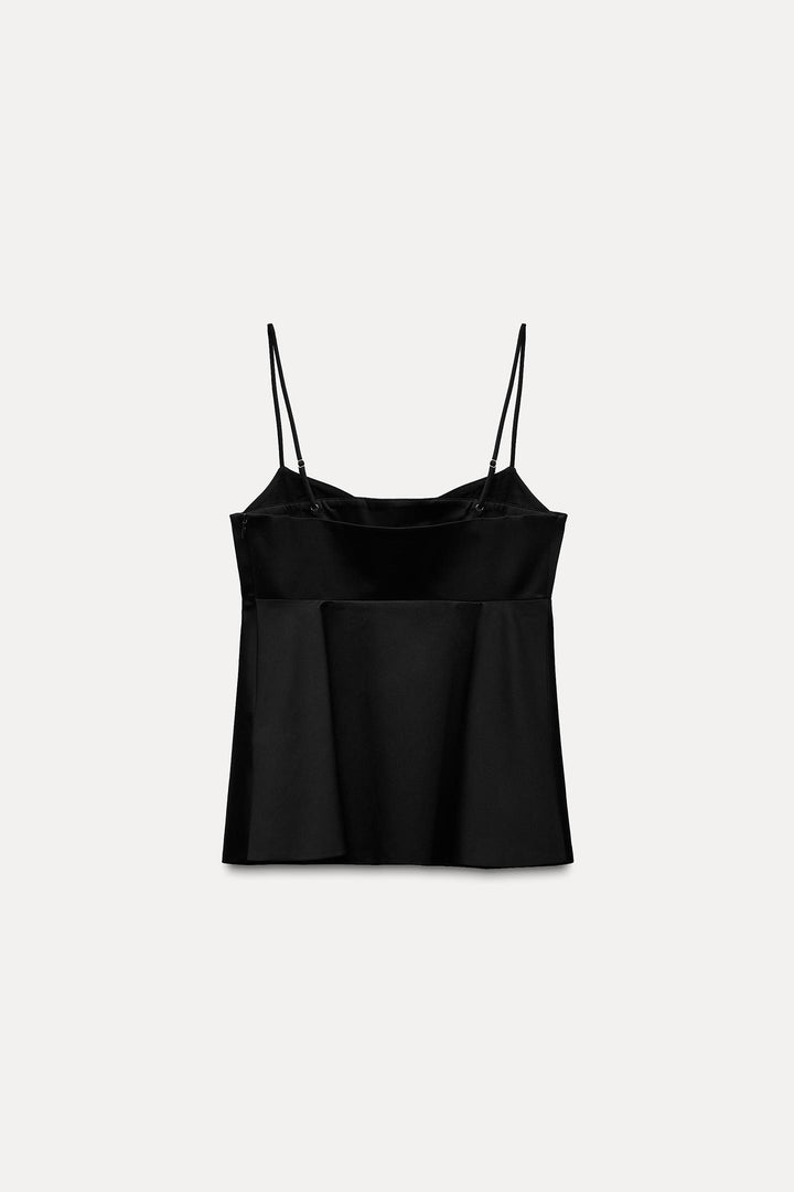 ZARA STRAPPY PEPLUM EFFECT TOP