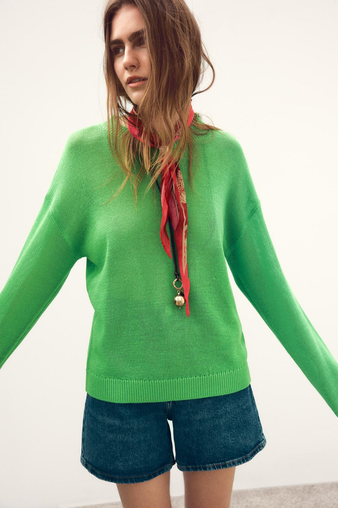 ZARA STRAIGHT BASIC KNIT SWEATER