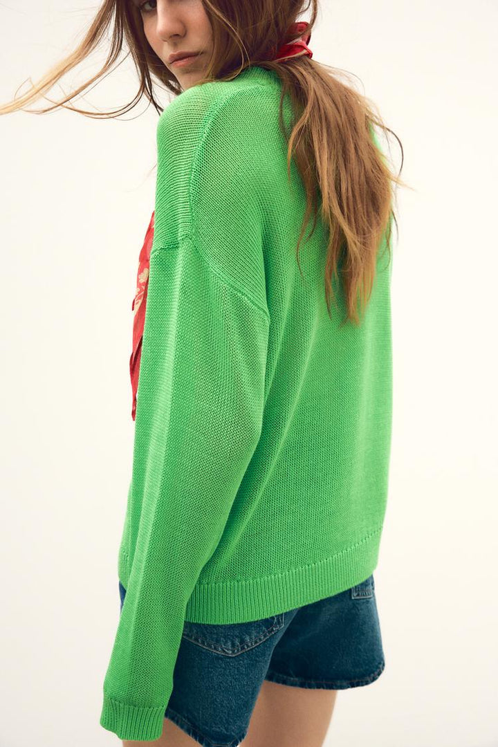 ZARA STRAIGHT BASIC KNIT SWEATER