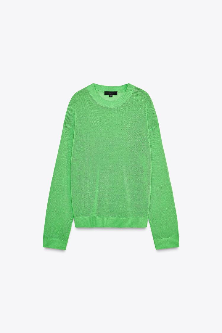 ZARA STRAIGHT BASIC KNIT SWEATER