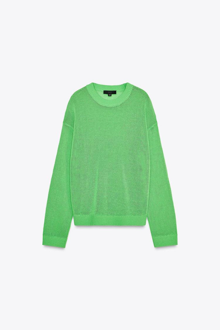 ZARA STRAIGHT BASIC KNIT SWEATER