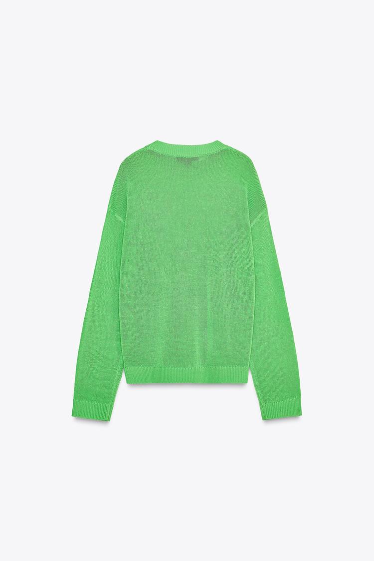 ZARA STRAIGHT BASIC KNIT SWEATER