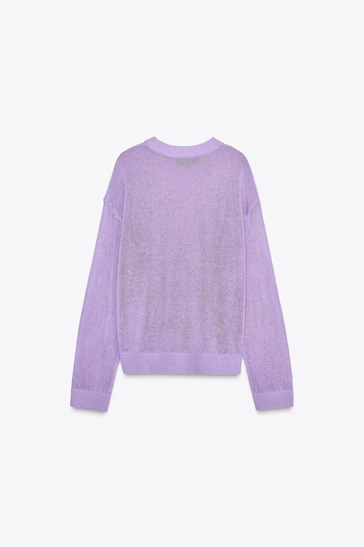 ZARA STRAIGHT BASIC KNIT SWEATER
