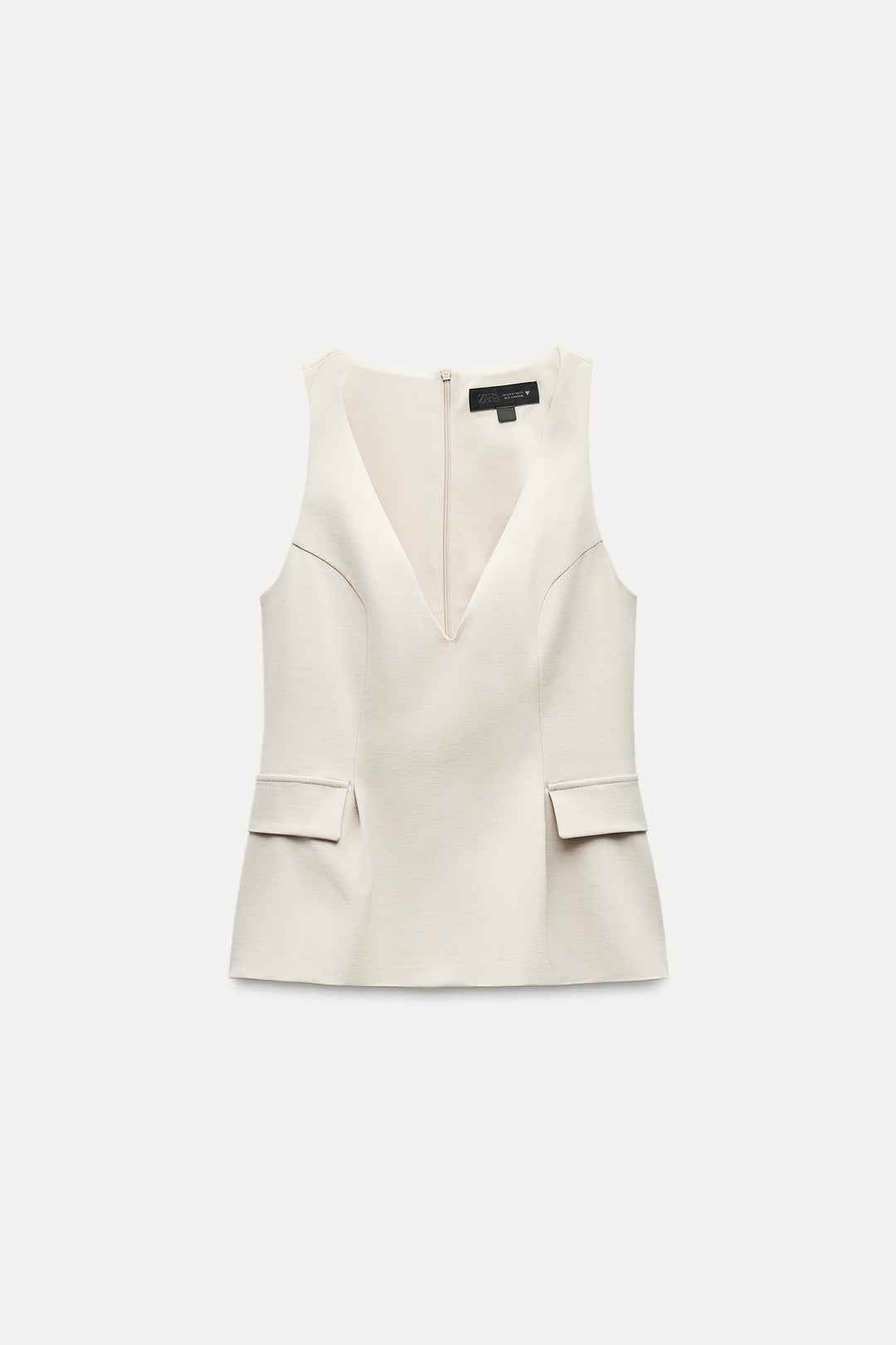 ZARA PEPLUM LAPELS TOP