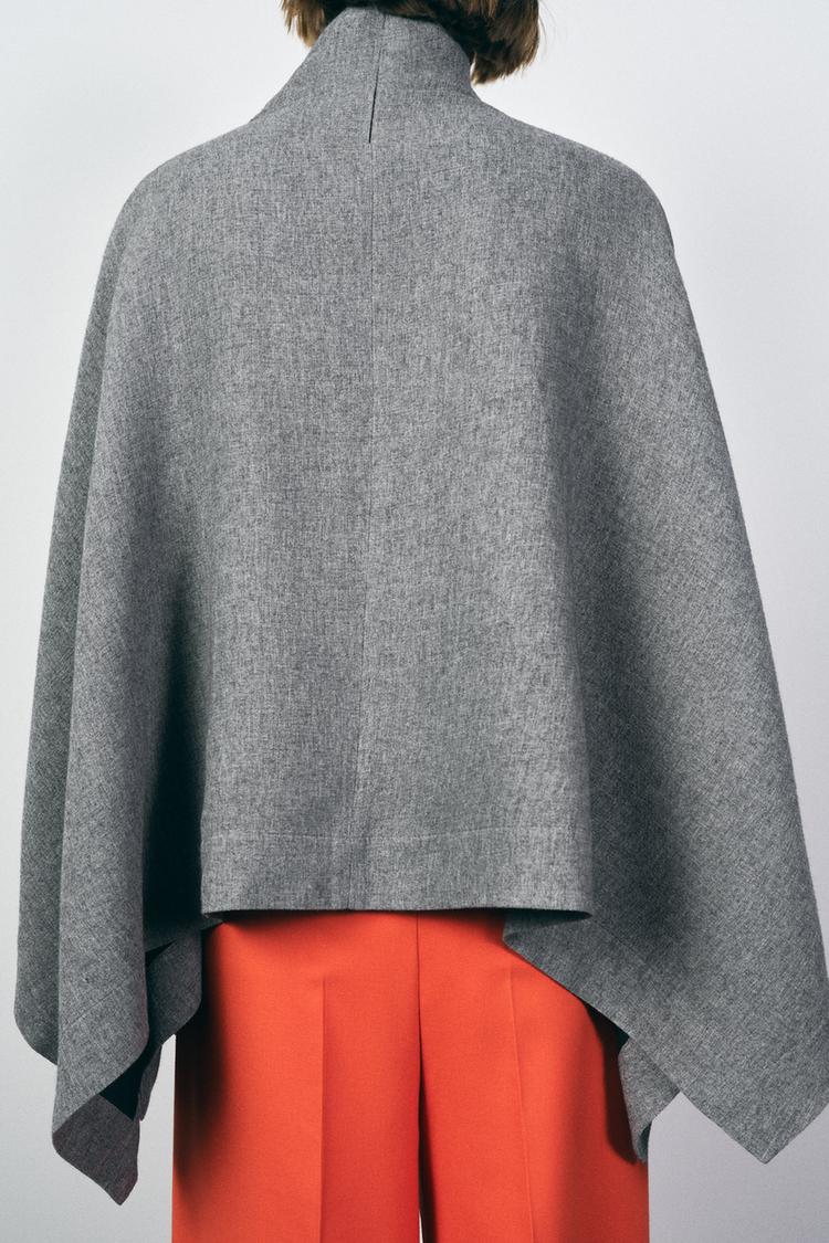 ZARA OVERSIZED CAPE ZW COLLECTION