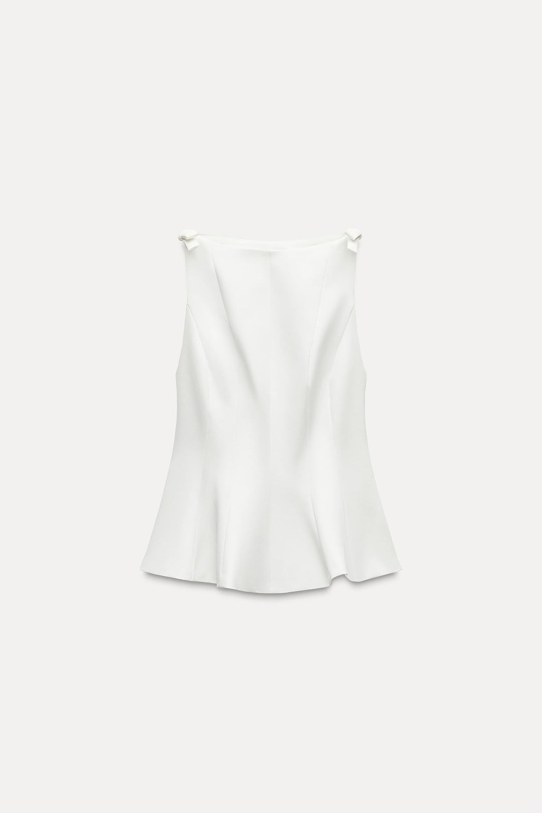 ZARA PEPLUM BOWS TOP