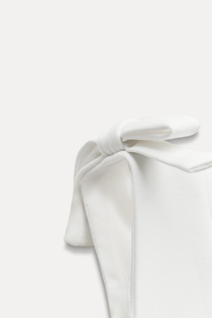 ZARA PEPLUM BOWS TOP