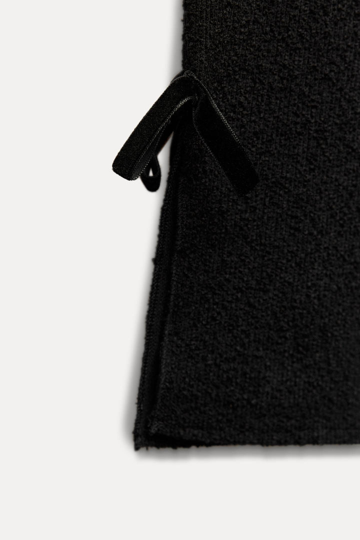 ZARA BOUCLÉ TOP WITH BOWS