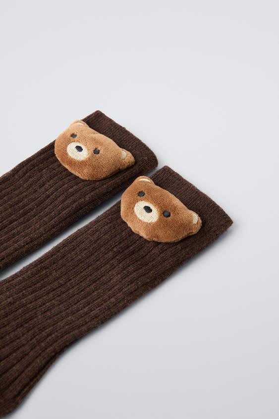 Zara LONG BEAR SOCKS