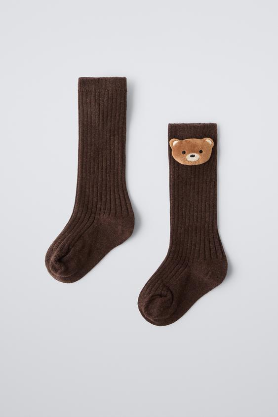 Zara LONG BEAR SOCKS