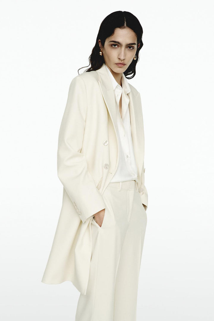 ZARA ZW COLLECTION HIGH-WAISTED CROP PANTS
