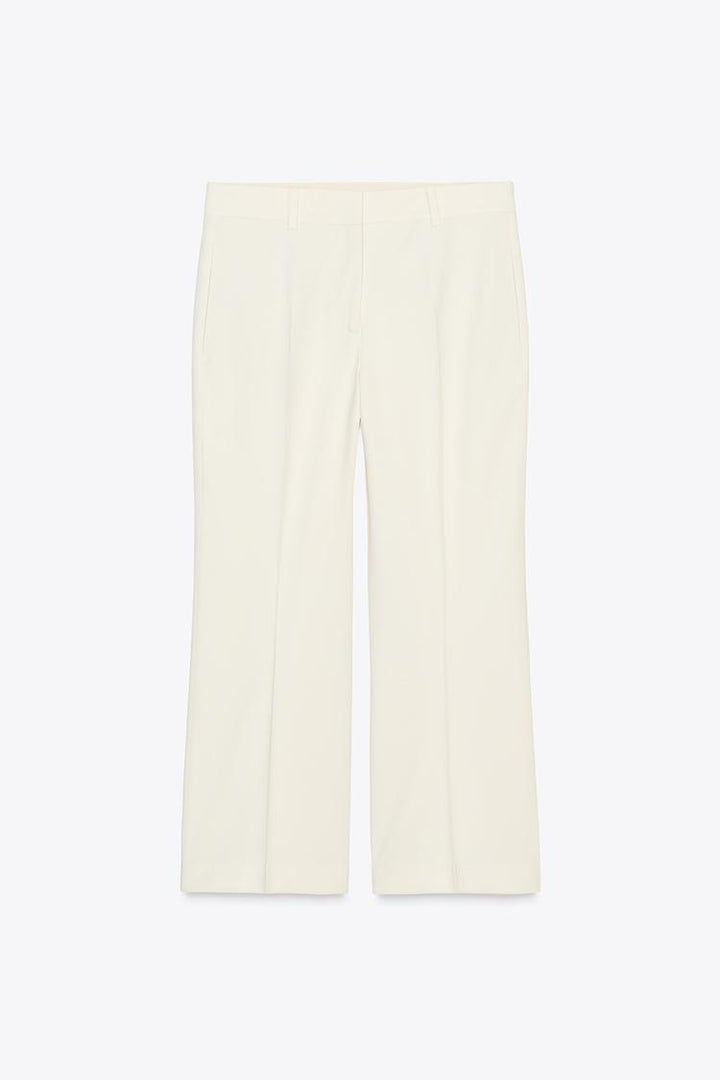 ZARA ZW COLLECTION HIGH-WAISTED CROP PANTS