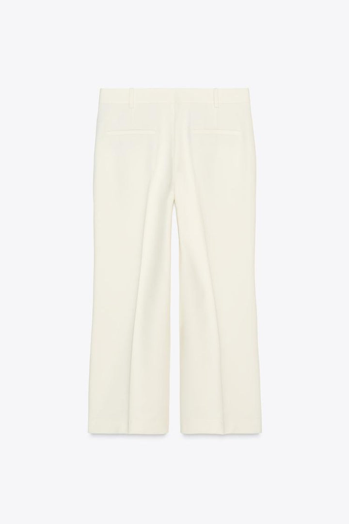 ZARA ZW COLLECTION HIGH-WAISTED CROP PANTS