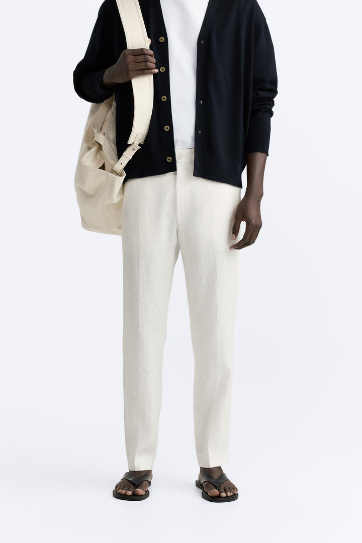 ZARA LINEN PANTS IN 100% LINEN