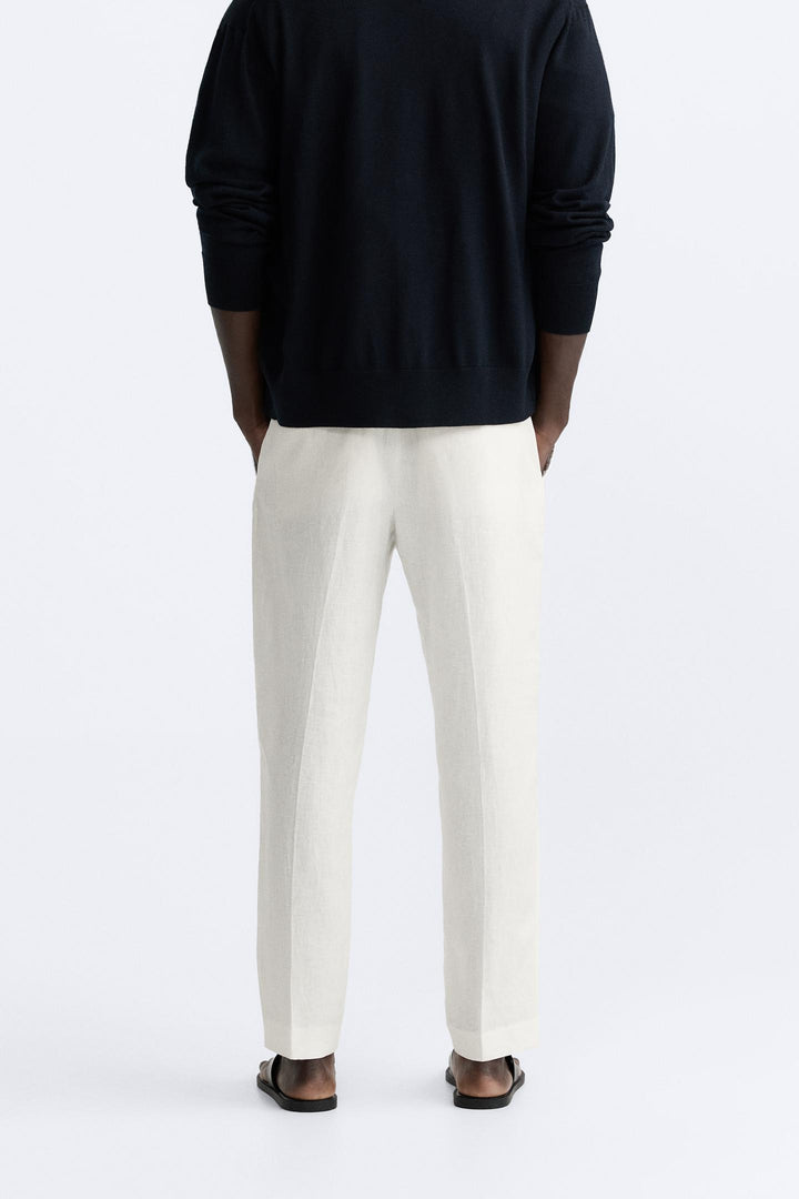 ZARA LINEN PANTS IN 100% LINEN