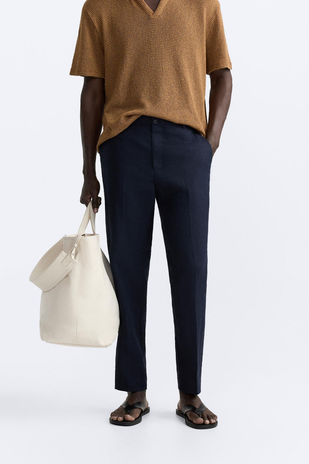 ZARA LINEN PANTS IN 100% LINEN