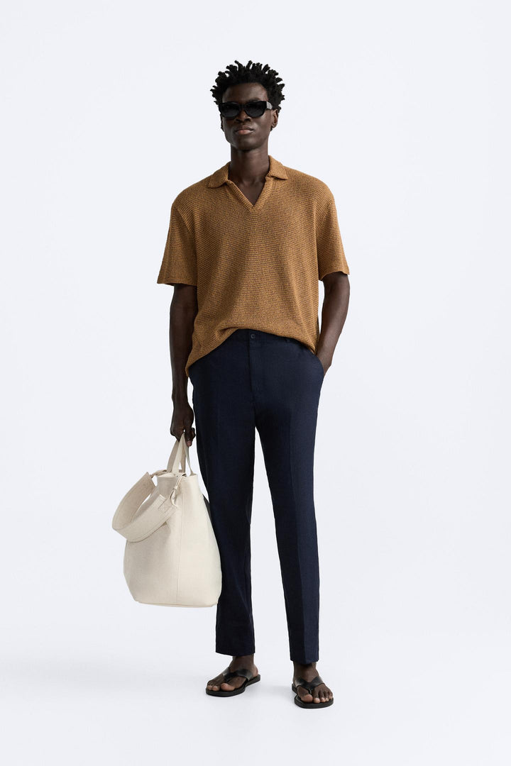 ZARA LINEN PANTS IN 100% LINEN