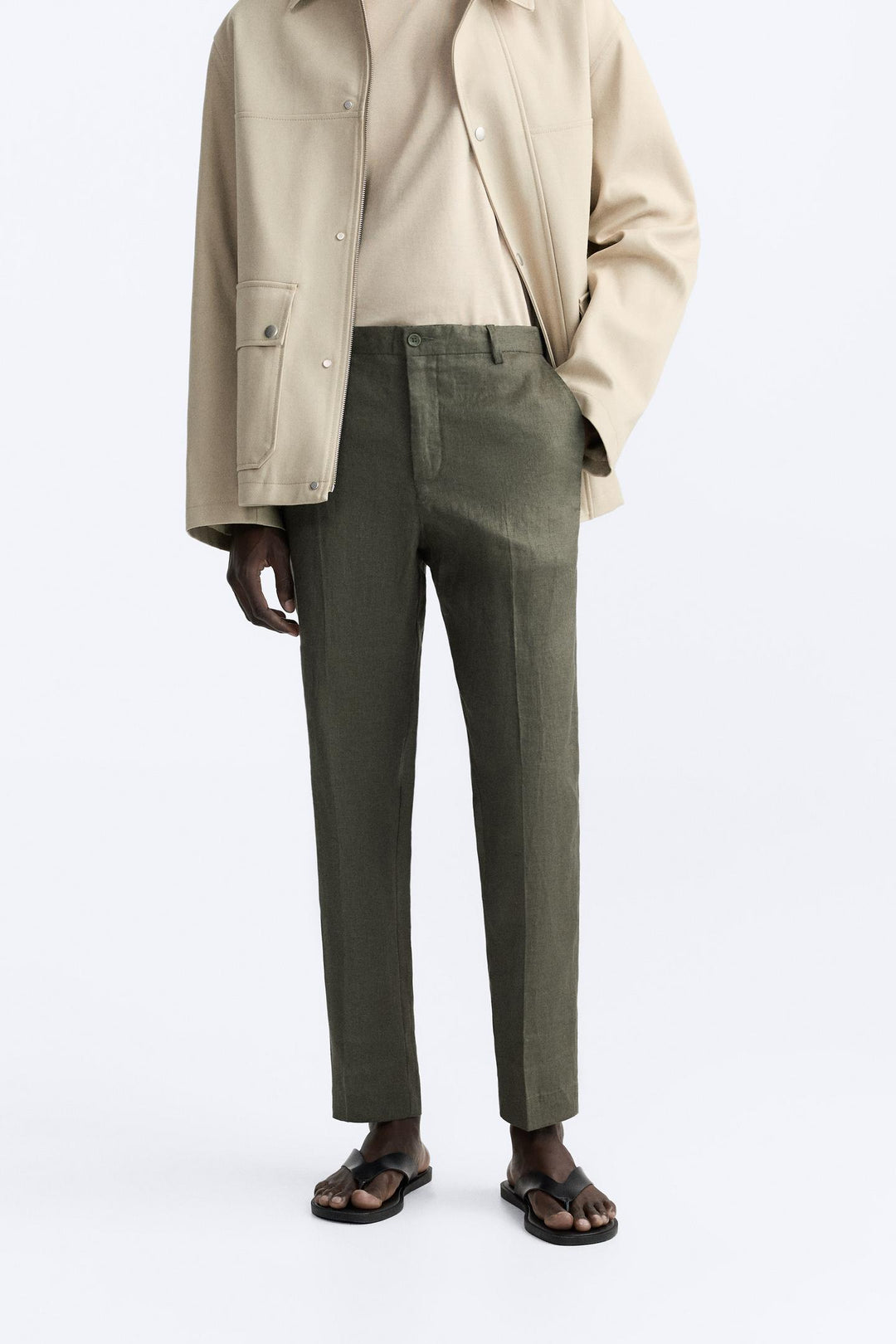 ZARA LINEN PANTS IN 100% LINEN