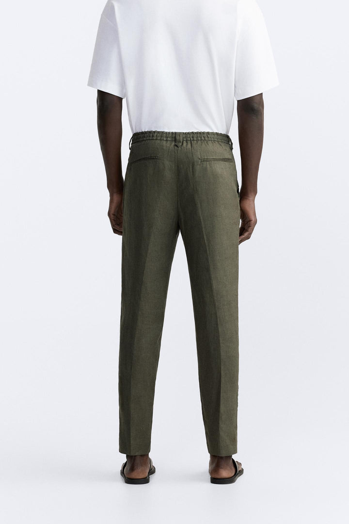 ZARA LINEN PANTS IN 100% LINEN