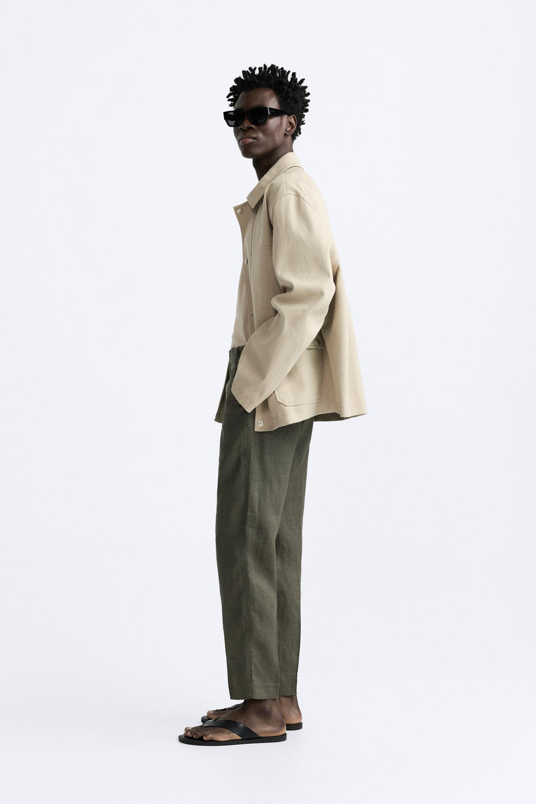 ZARA LINEN PANTS IN 100% LINEN