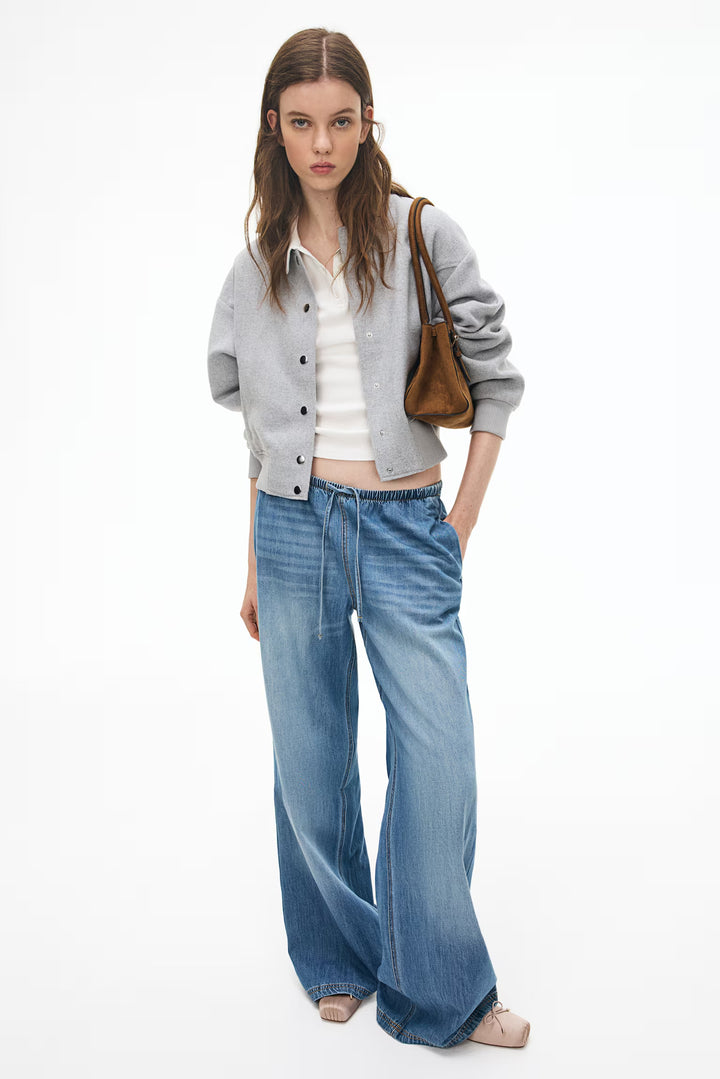 H&M Denim Drawstring Pants