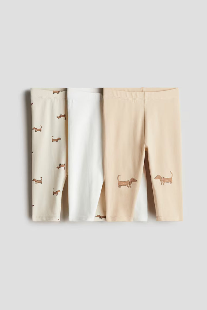 H&M 3-pack Cotton Jersey Leggings