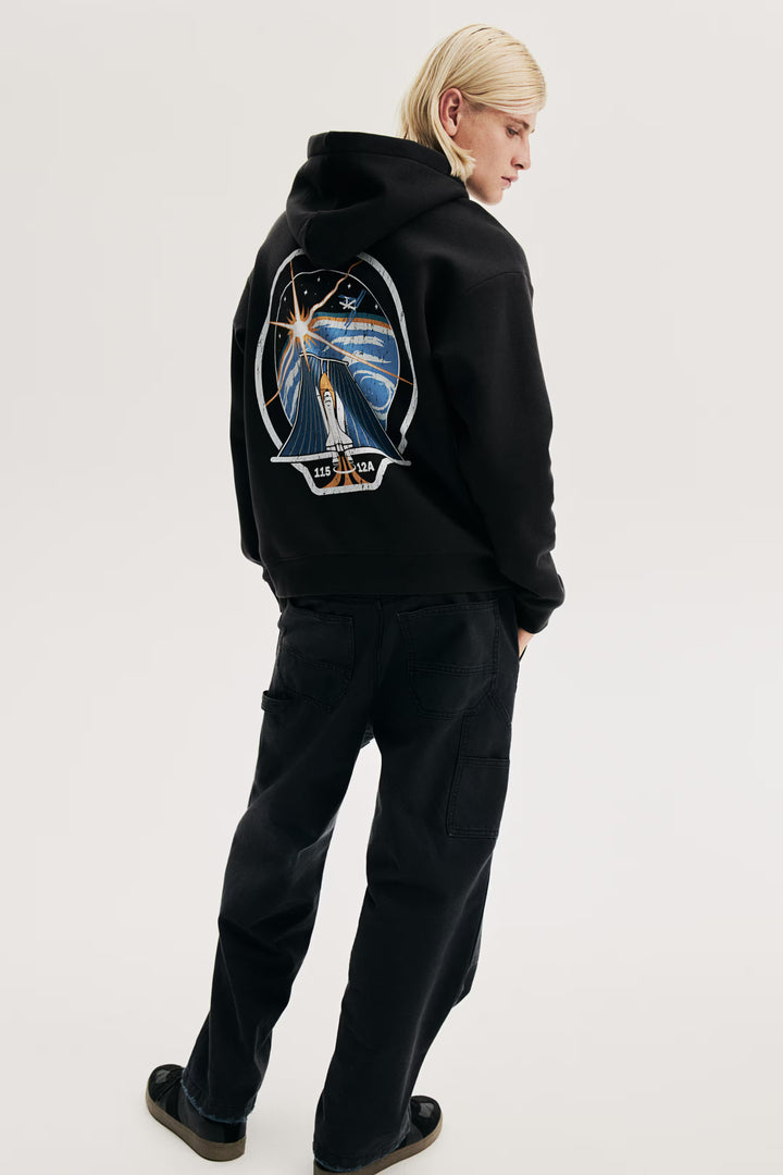 H&M Loose Fit Printed Hoodie