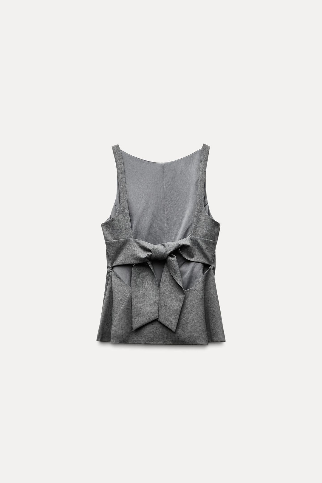ZARA PEPLUM BOW TOP