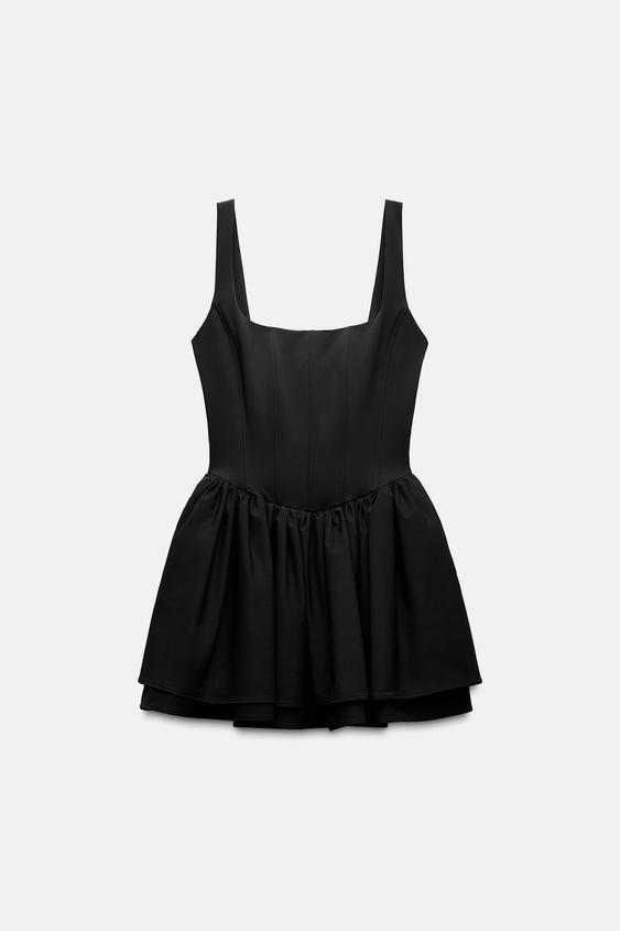 Zara RUCHED CORSET DRESS