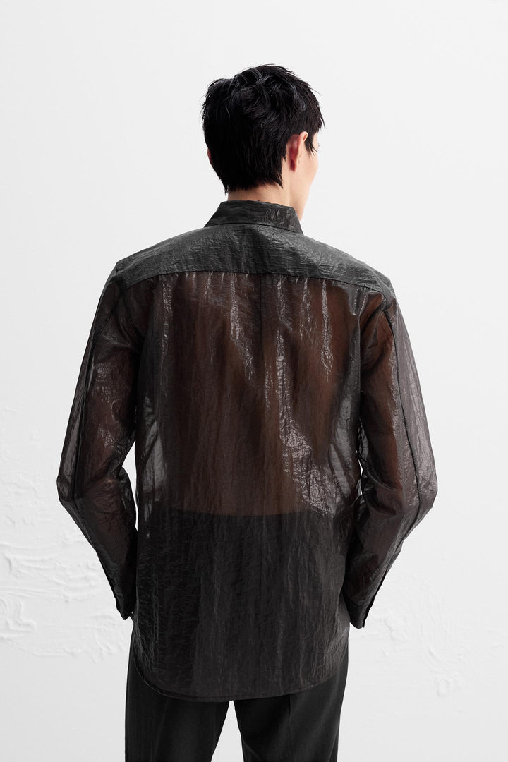 ZARA LIMITED EDITION SEMI-SHEER SHIRT