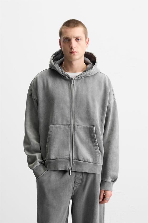 Zara WASHED HOODIE