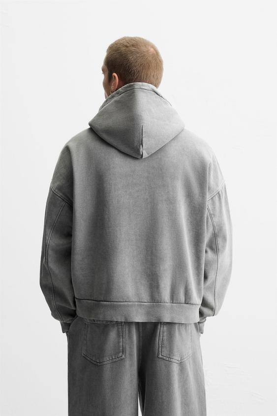 Zara WASHED HOODIE