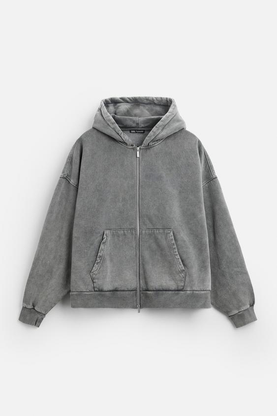 Zara WASHED HOODIE