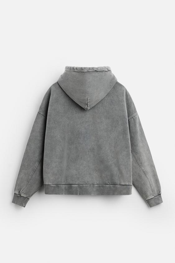Zara WASHED HOODIE