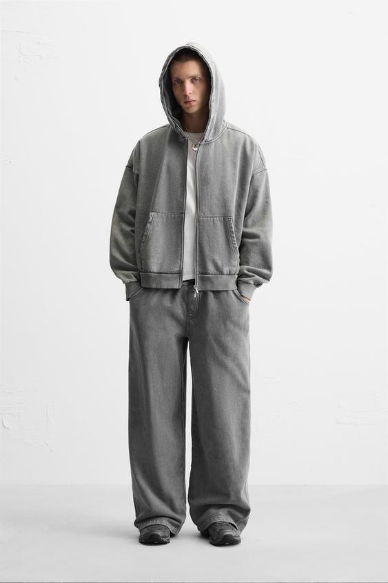 Zara WASHED HOODIE