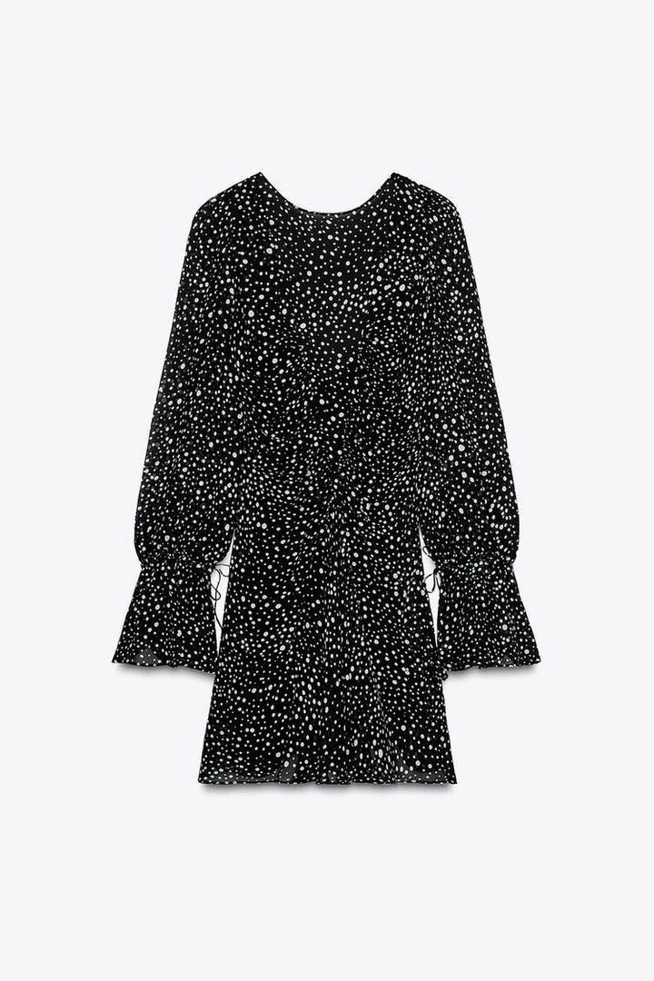 ZARA ZW COLLECTION POLKA DOT MINI DRESS