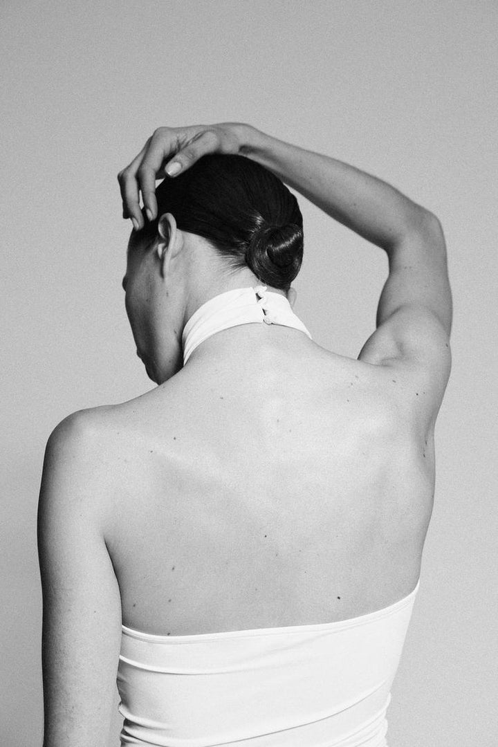 ZARA POLYAMIDE HALTER TOP
