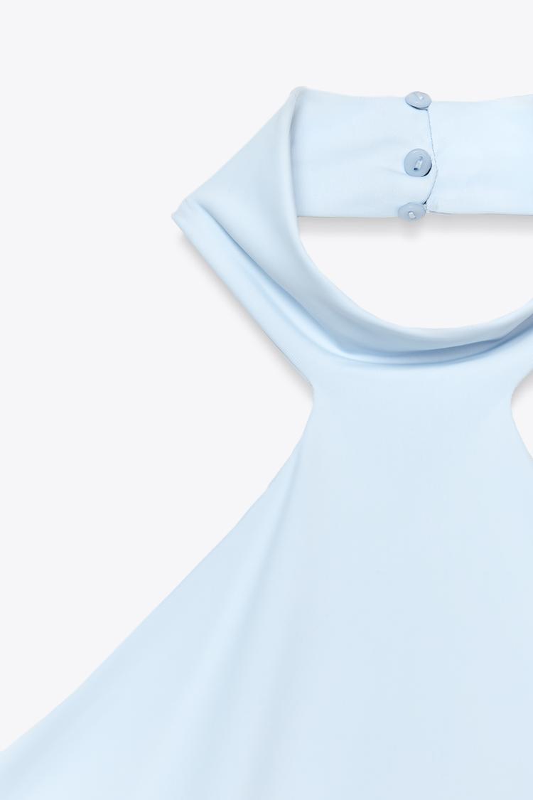 ZARA POLYAMIDE HALTER TOP
