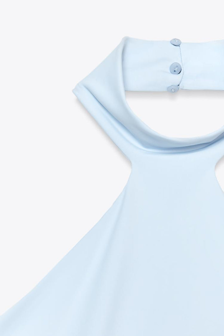 ZARA POLYAMIDE HALTER TOP