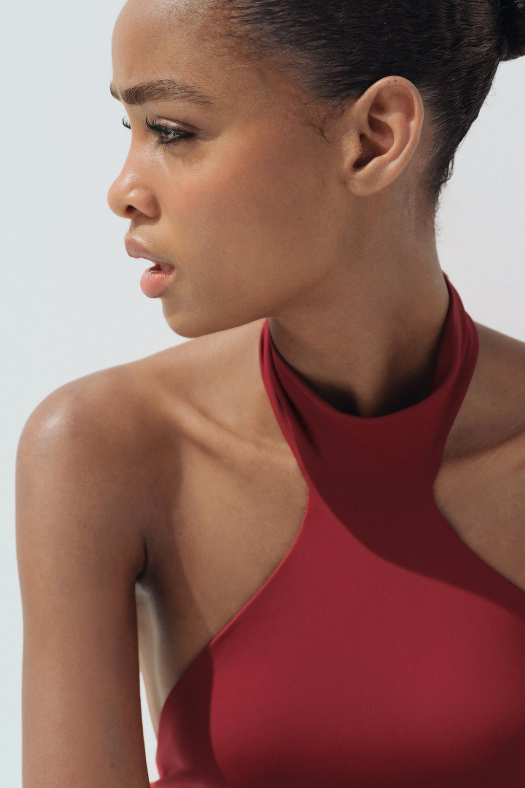 ZARA POLYAMIDE HALTER TOP