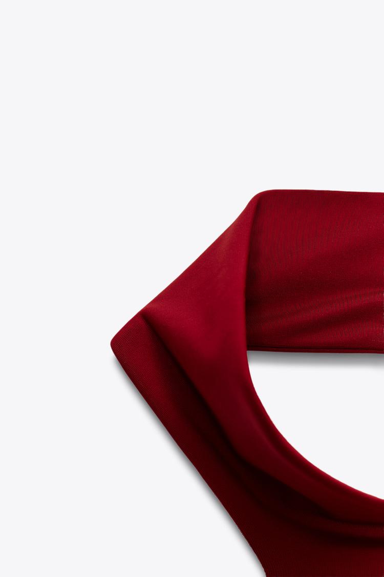 ZARA POLYAMIDE HALTER TOP