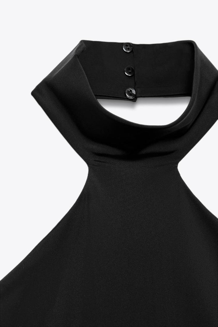 ZARA POLYAMIDE HALTER TOP