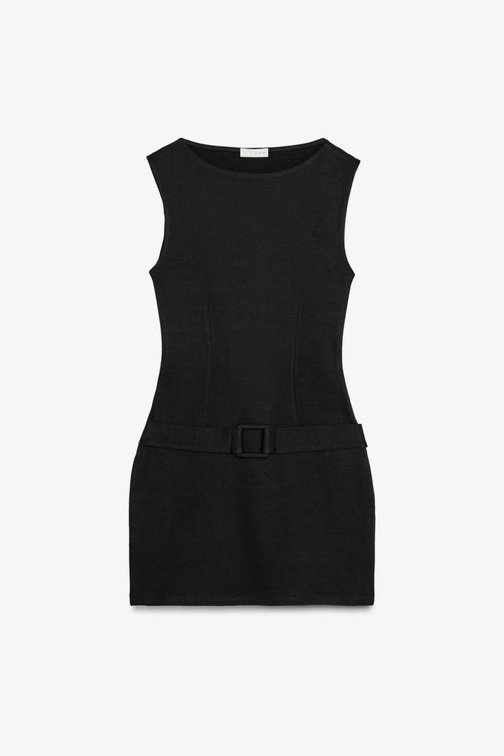 ZARA BELTED MINI DRESS