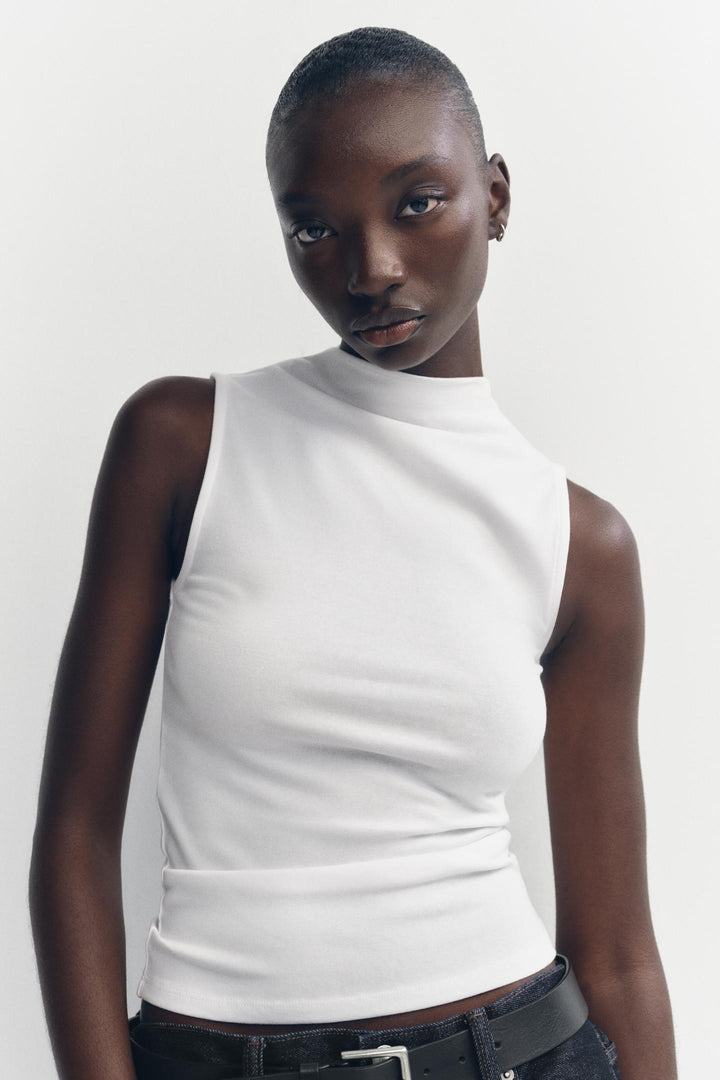 ZARA COTTON MODAL TOP