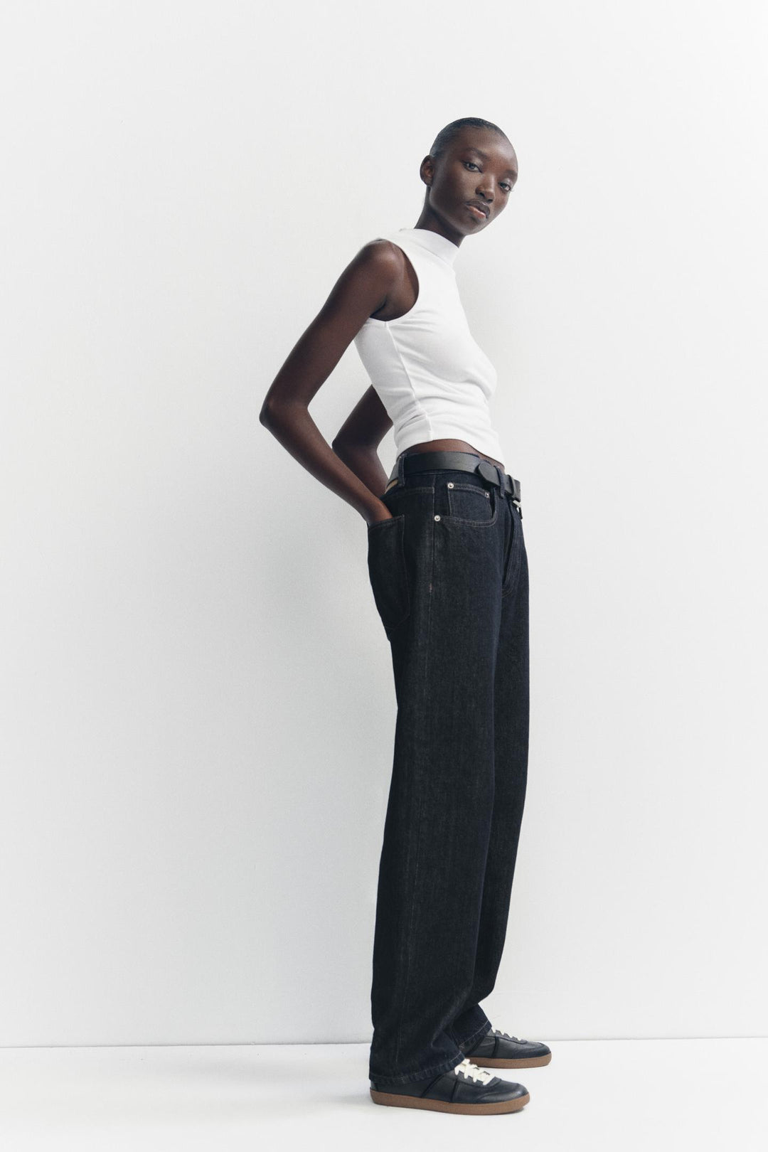 ZARA COTTON MODAL TOP